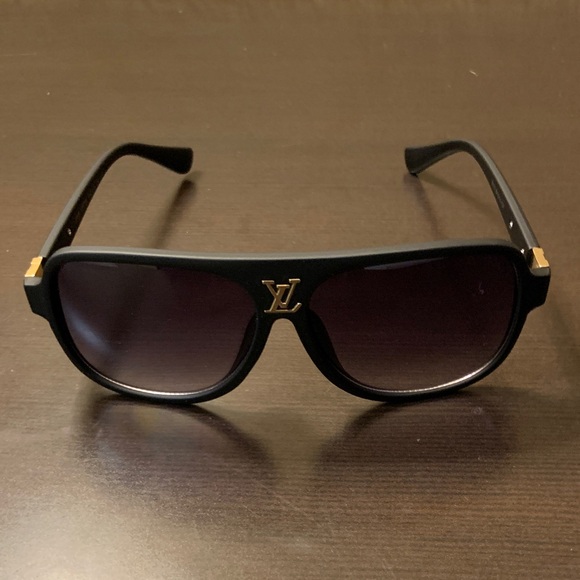 Louis Vuitton Black and Gold Sunglasses - Picture 1 of 4